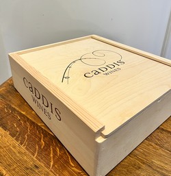 3 Bottle Wood Box